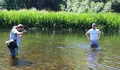 O BNG fai unha batimetría humana para demostrar as diferentes profundidades do río