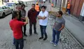 Arroxo comprobou o avance das obras na rúa Frei Plácido Rei Lemos