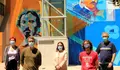 As áreas de Cultura e Infraestruturas realizan un mural sobre o himno galego