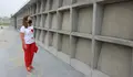 Cristina López visita os traballos de ampliación Cemiterio Municipal