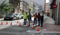 Alexandre Penas visita, xunto con veciñanza da zona, a rotonda temporal de Río Sil coa rúa Conde