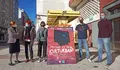 A área de Cultura realiza unha intervención artística na Avenida da Coruña, continuando co festival de arte Culturbán