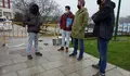 Rubén Arroxo e Alexandre Penas visitaron o barrio de Paradai, onde se están a levar a cabo traballos de mantemento