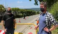 Rubén Arroxo visita os traballos de ampliación de beirarrúas na ronda da República Arxentina