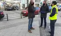 Rubén Arroxo visitou a ubicación do novo paso de peóns na rúa Dinán