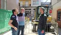 Rubén Arroxo visita o comezo dos traballos de renovación da rúa Luís Seoane