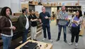 Representantes do BNG visitan a Plataforma Industrial da Madeira Estrutural e a EPS da USC
