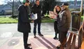 Rubén Arroxo visitou o barrio da Cheda para supervisar as obras feitas e as que aínda son precisas