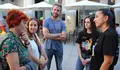 Rubén Arroxo e Cristina López visitan a G-Night, un encontro europeo de divulgación científica celebrado en Lugo