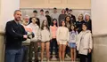 Alexandre Penas recibe na Casa Consistorial a un grupo de estudantes do IES Nosa Señora dos Ollos Grandes