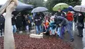 O Concello de Lugo inaugura a escultura en memoria das vítimas da Guerra Civil e da ditadura franquista cun multitudinario acto de homenaxe