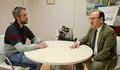Rubén Arroxo mantén un encontro co Reitor da USC