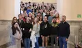 Rubén Arroxo recibe na Casa Consistorial ao alumnado alemán que está a realizar un intercambio con varios IES da cidade de Lugo