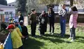 Rubén Arroxo e Iria Buide visitan o colexio Luís Pimentel, onde comezaron os hortos escolares do Concello de Lugo