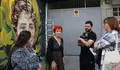 A Tenencia de Alcaldía impulsa en Recatelo a creación dun mural en homenaxe a Rosalía de Castro, xa en proceso de elaboración