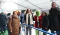 Rubén Arroxo e Efrén Castro visita a pista de xeo do barrio da Milagrosa