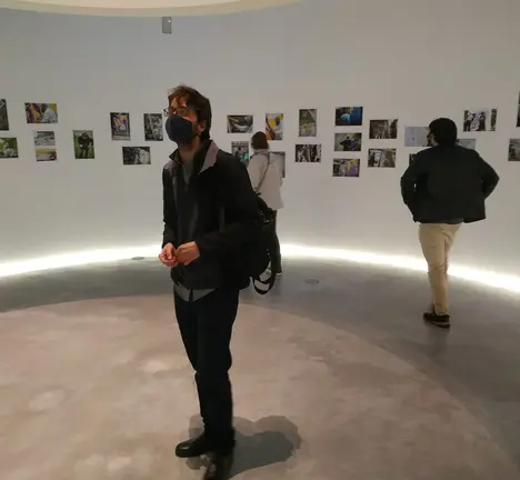 Felipe Rivas na exposici&oacute;n do MIHL