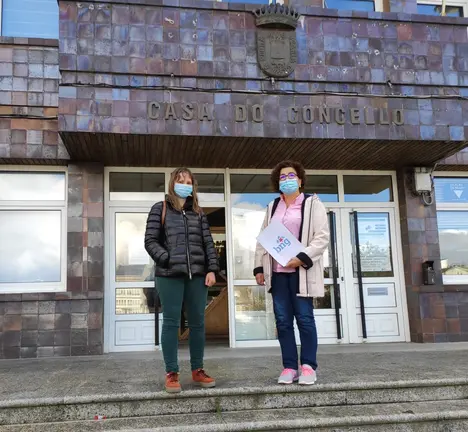 Pilar Prieto e Isabel Pernas, membros do BNG en Vilalba