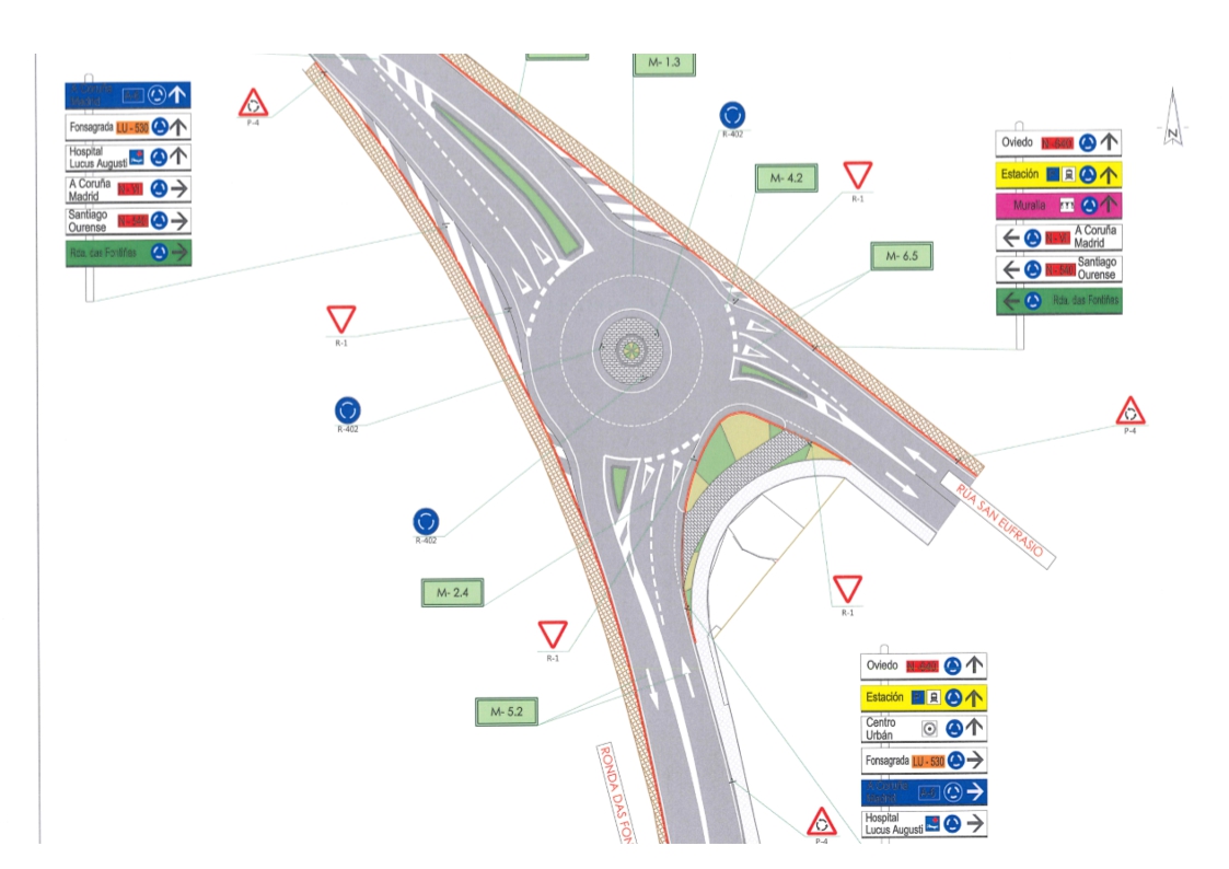 Plano da rotonda en San Eufrasio